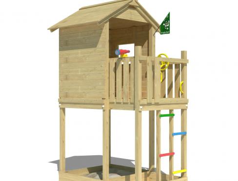 Jungle Treehouse | Houten speeltoestel met ladder