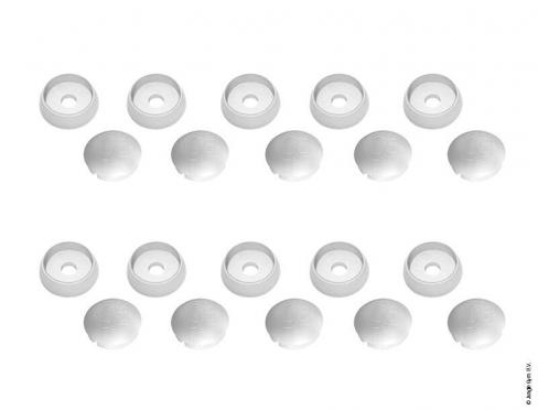 Bolt Cap Set (10x) - Wit