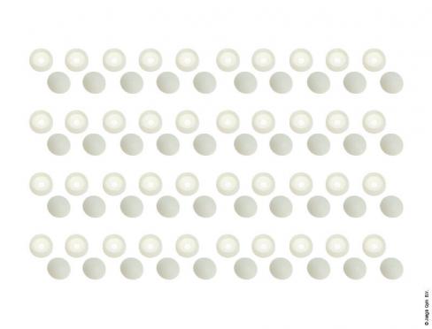 Bolt Cap Set (40x) - Wit