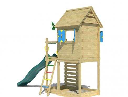 Jungle Oasis | Speelhuisje met glijbaan